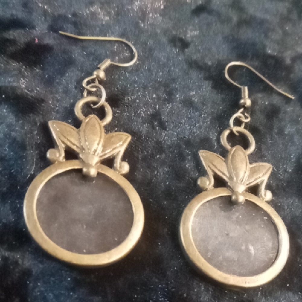 Vintage Gold and Silver Minimalist Earrings
